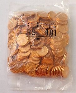 Sache Lacrado 1 centavo 2004 (200 moedas)