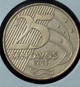 25 centavos 2013 Reverso Invertido