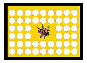 Quadro Expositor Porta Tazos Mania Elma Chips Colecao