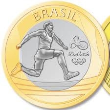Moeda Atletismo Olimpiadas Rio 2016