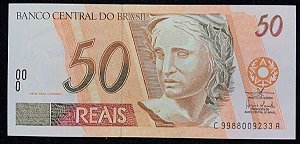 Cédula 50 Reais c320 MBC