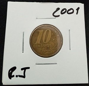 10 centavos 2001 reverso invertido
