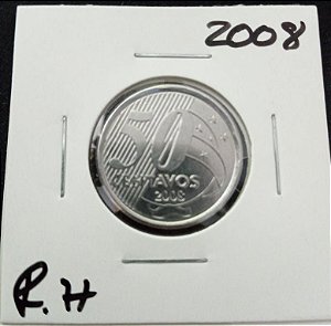 50 centavos 2008 reverso horizontal para direita