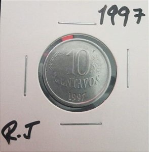 10 centavos 1997 Reverso Invertido