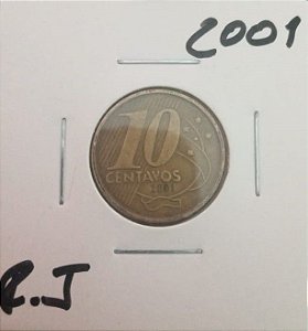10 centavos 2001 Reverso Invertido