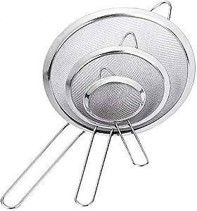 Kit Peneiras em aço inox 10 12 14 cm Origina Line