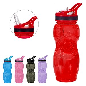 Garrafa Plástico 650ml com Canudo Squeeze - Art Sport