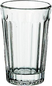 Jogo de Copo de Vidro 210ml Canelado em Relevo