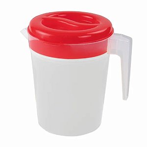 Jarra de Plastico 2Lts Plast Coloridos - Jarra 2 litros com trava na tampa - Alves Plastic