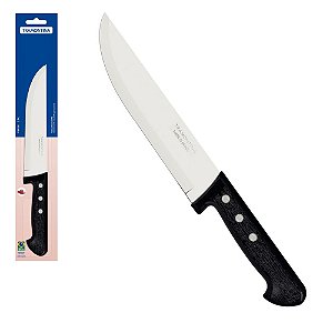 Faca para Cozinha Tramontina Plenus Preto 7" - Lâmina em Aço Inox e Cabo de Polipropileno
