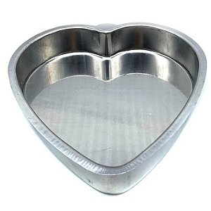Forma de Aluminio Assadeira De Coração Bolo Doces Alumínio Nº3 - PANAMI