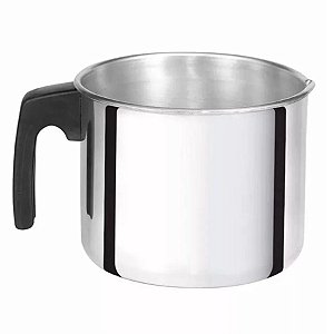 Leiteira 2L Fervedor Canecão de Alumínio Reforçado N16 Metal Grosso Resistente Caneca Leite Ferver Agua Cafe