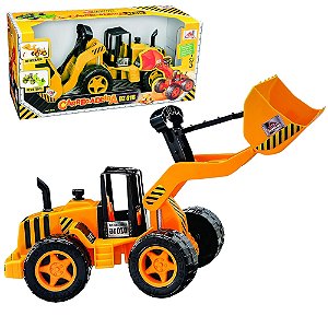 Mega Trator Carregadeira DZ016 Caminhão Máquina Pá Carregadeira Carrinho Carro Grande Articulada - PANAMI
