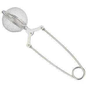 Difusor Chá Peneira Inox Com Cabo Reforçado Alça de 16 cm Cha Infusor Pegador de bola de chá