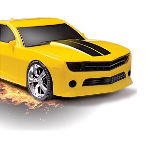 Carro Camaro SS de 35CM Grande Camaro Amarelo Ou Vermelho - Carrinho Brinquedo Vorax Roda Livre