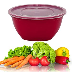 Pote Redonda Grande 3,5L com Tampa Saladeira - Praticidade e Versatilidade na sua Cozinha