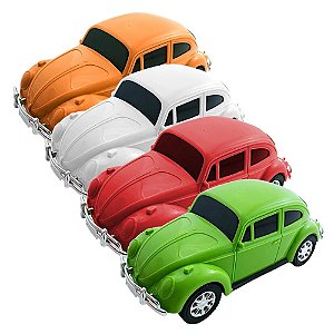 Carrinho Brinquedo Anos 70 Fusca Coloridos - Carro de Brinquedo Miniatura Fusca 70 - Diverplas - PANAMI
