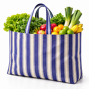 Sacola de Feira Supermercado Sacolas Retornaveis Nylon - GRANDE - Panami