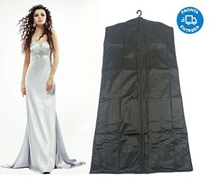 Capa Protetora Roupa Vestido Zíper Closet - Porta Vestido - Medida: 63cm x 130cm