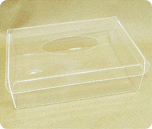 Caixa em acrílico para caixa de lenços 20x13x6cm cristal