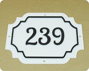 Placa de Número para Casa