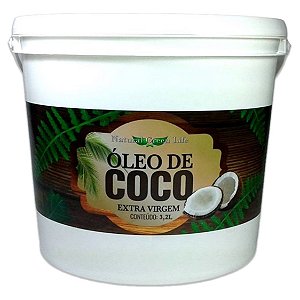 Óleo De Coco Extra Virgem - Balde De 3,2 Litros