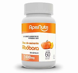 ÓLEO DE SEMENTE DE ABÓBORA - 60CAP- 1400MG- APISNUTRI