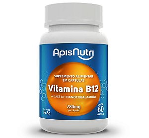 VITAMINA B12 - 60CP - 280MG - APISNUTRI