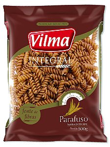 MACARRÃO INTEGRAL PARAFUSO - 500G - VILMA