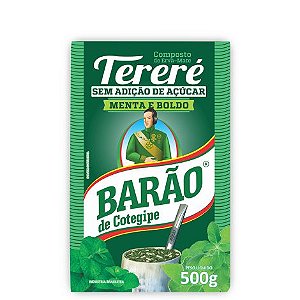 TERERÉ MENTA E BOLDO - 500G - BARÃO DE COTEGIPE