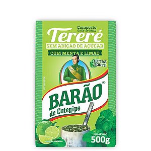 TERERÉ MENTA E LIMÃO - 500G - BARÃO DE COTEGIPE