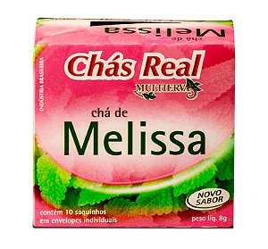 CHÁ DE MELISSA - 10 SACHES - CHA REAL