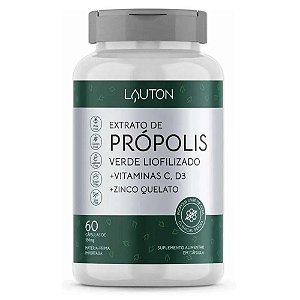 EXTRATO DE PRÓPOLIS - 60 CAPS 550 MG - LAUTON