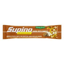 BARRA BANANA DAMASCO NOZES C/ CHOC. BRANCO ZERO AÇUCAR - 24GR - SUPINO