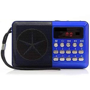 Radio Portatil Bluetooth FM/USB Recarregável