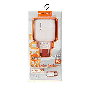 Carregador H"Maston P/Celular C/2 USB Tipo C 5.1A