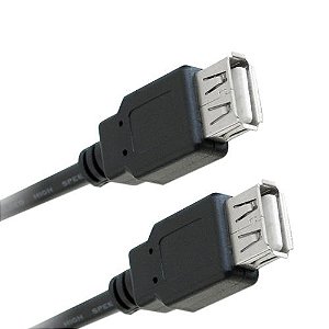 Cabo USB Fêmea+Usb Femea 2m