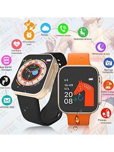 Relógio inteligente Smartwatch D20 Ultra Android iOS