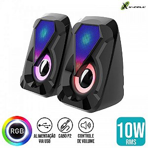 Caixa de Som  Multimidia 10W RMS X-Cell XC-CM-19