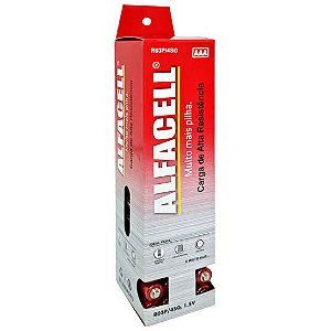 Pilha Palito Alfacell R6P/4SG AA 1.5V Tubo C/60