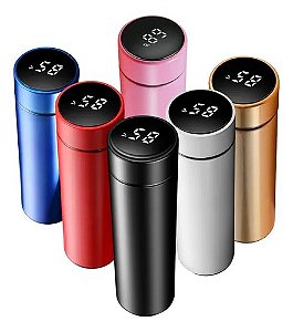 Garrafa Térmica com Medidor de Temperatura 500ML