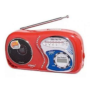 Rádio de som Am/Fm/Tv Com Relógio