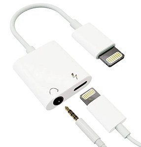Adaptador Conversor para Fone e Carregador  Compatível com iPhone e iPad