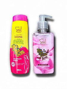 Kit Gel hidratante Corporal Virilha Iorgut + Sabonete Intimo + Soul Cosméticos