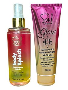 Kit Body Splash Paradox + Hidratante Iluminador Soul