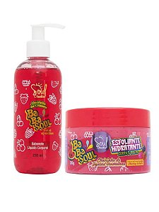 Kit Sabonete Esfoliante Soul Cosmeticos Banho Rosto E Corpo