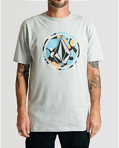 Camiseta Volcom Liquid Light Cinza