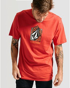 Camiseta Volcom Crostic Vermelha