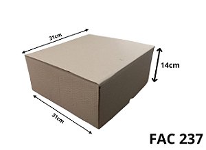 Caixa Papelao Corte Vinco 31x31x14 (FAC 237) c/10 Unidades