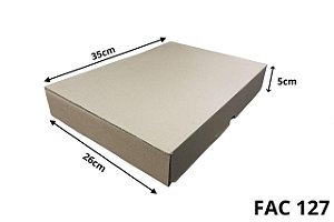 Caixa Papelao Corte Vinco 35x26x05 (FAC 127) c/10 Unidades